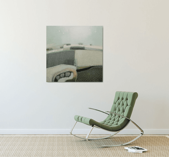 In the haze, when the first rays