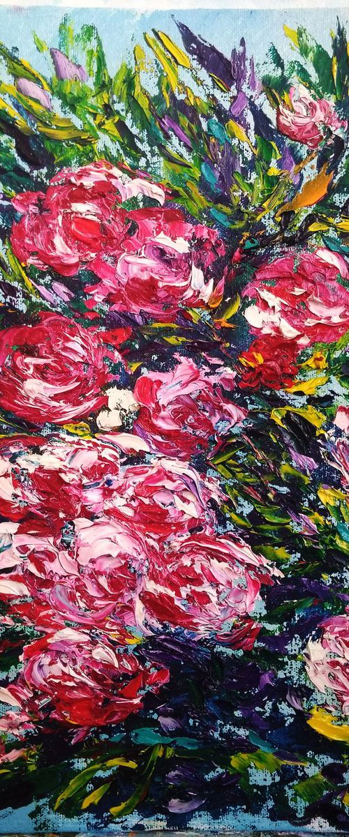 Roses Flowers on the bush by Oksana Fedorova