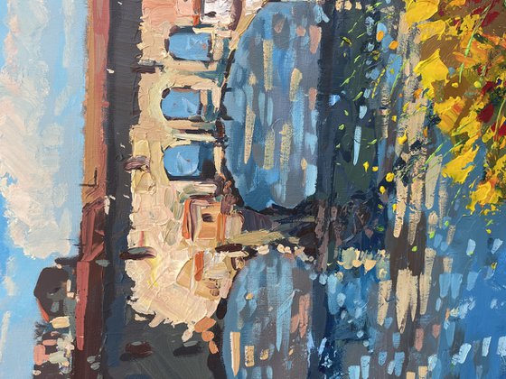 Ponte Vecchio Florence Oil Painting on Canvas
