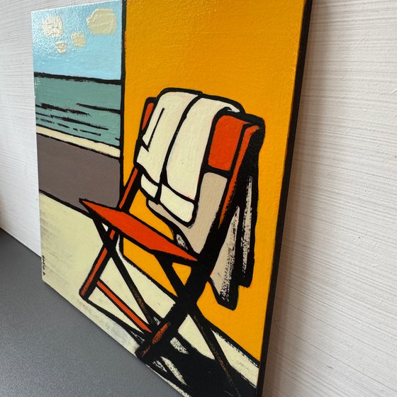 Painting "Empty Chair in The Morning"