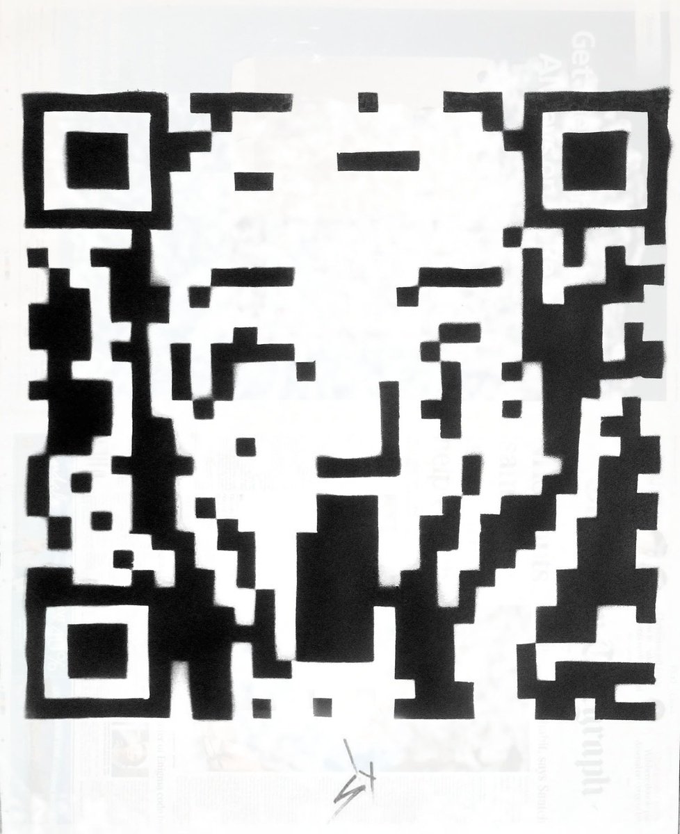 Urban And Pop Abstract Painting By Juan Sly, 23 X 30", Scream In The Machine (U)., Original Artwork