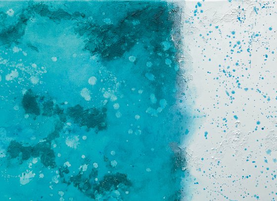 Panels of ocean colors (150 x 50 cm) Dee Brown