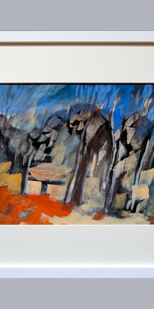 Wild Pines with Rocks by Elizabeth Anne Fox