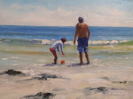Returning to the summer beach