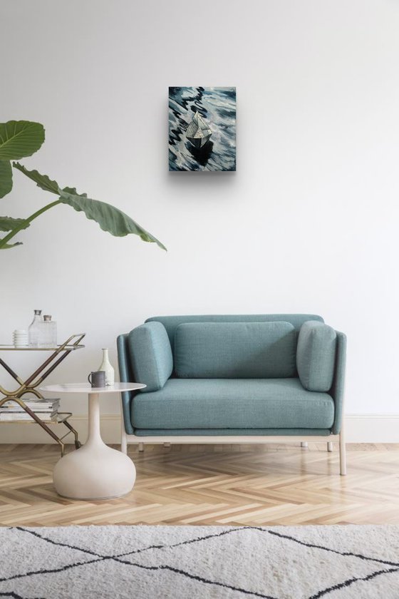 Paper boat of thoughts