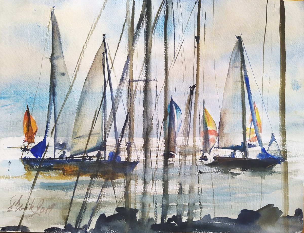 Finnish yachts by Irina Bibik-Chkolian