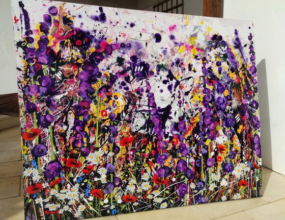 Indigo Entropy Floral Landscape