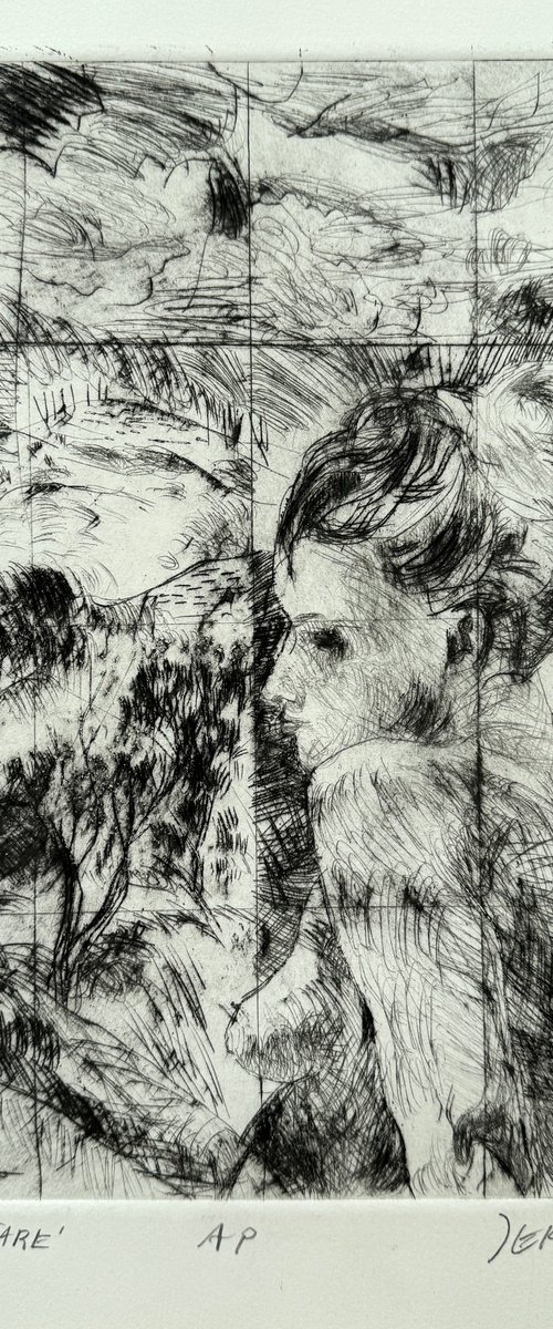 Blank Stare Etching by Darren Jekel