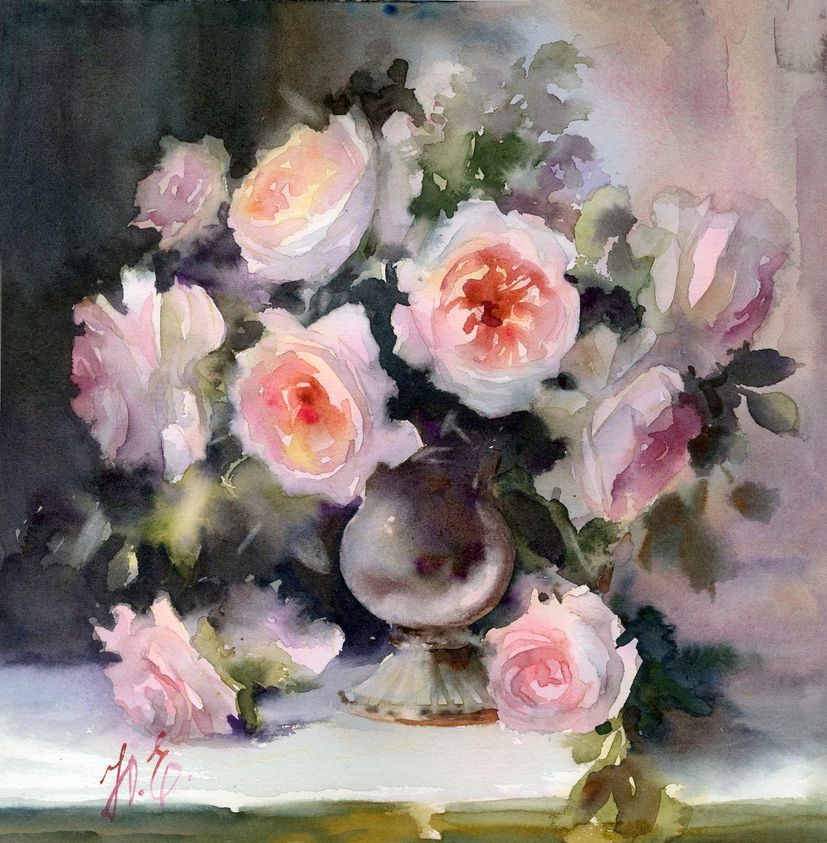 Bouquet of David Austin roses by Yulia Evsyukova