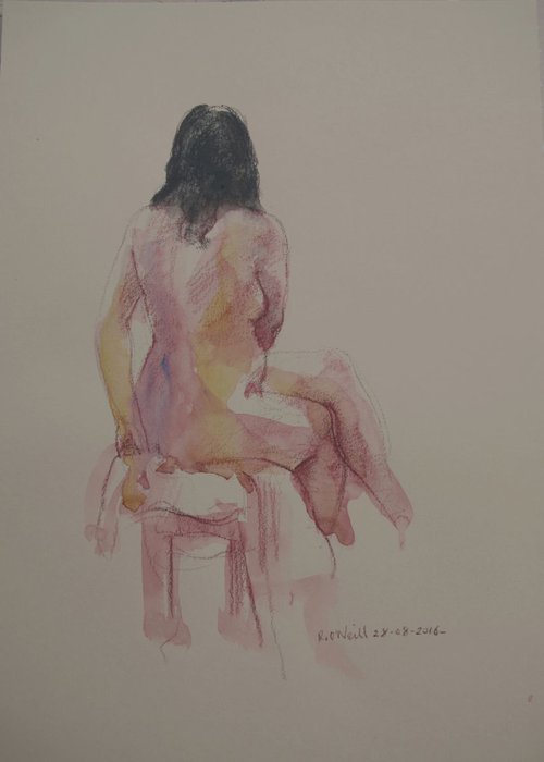 Back view of female nude by Rory O’Neill