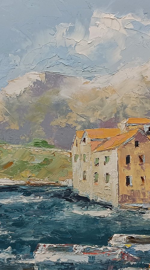 Small Croatian village on Adriatic sea by Marinko Šaric