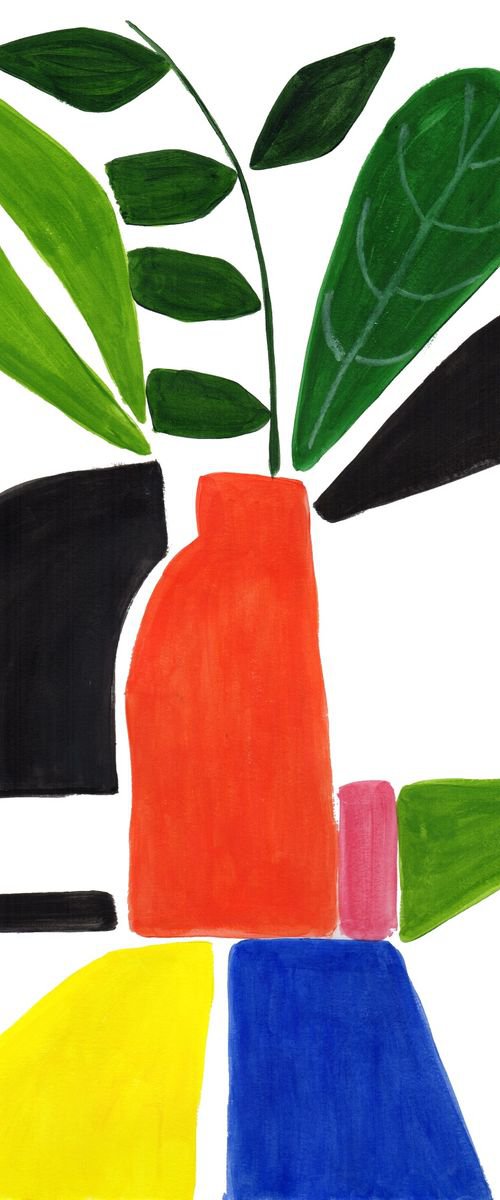 Abstract plants #1 by Marisa Añón