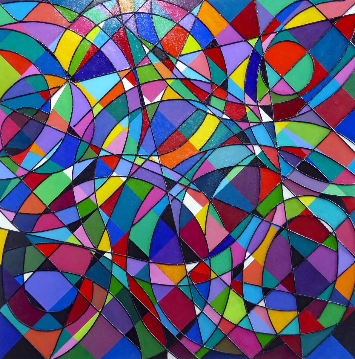 LARGE GEOMETRIC DOODLE by Stephen Conroy