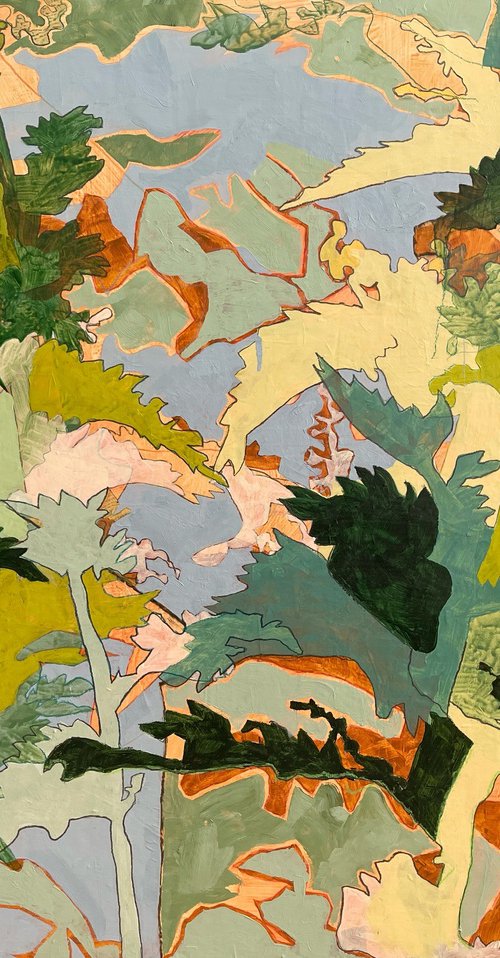 Afternoon View with Flowering Nettles by Linda Jones