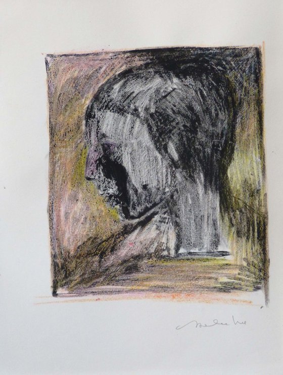 Pencil Portrait in colour 2, 24x32 cm