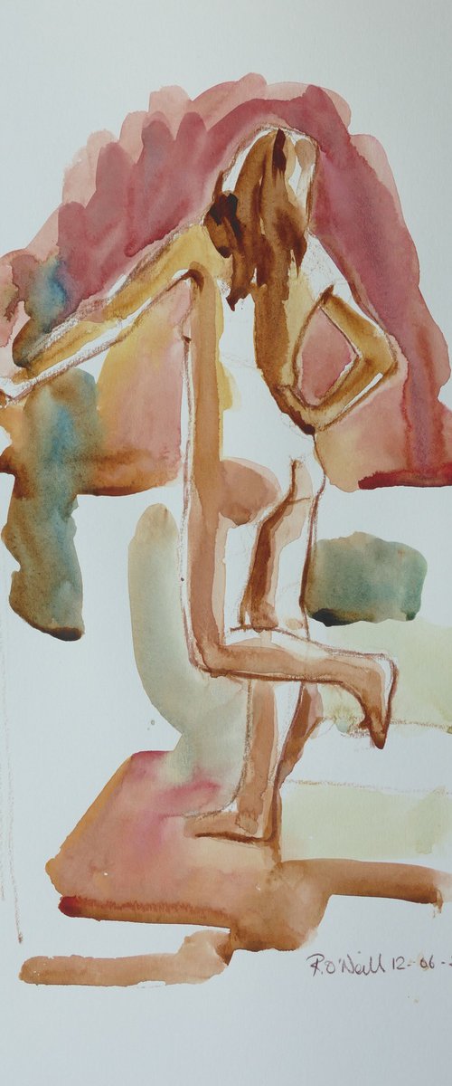 standing female nude back study by Rory O’Neill