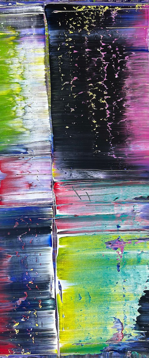 "Supernatural" - Free USA Shipping - Original PMS Abstract Acrylic Painting On Canvas - 24" x 36" by Preston M. Smith (PMS)