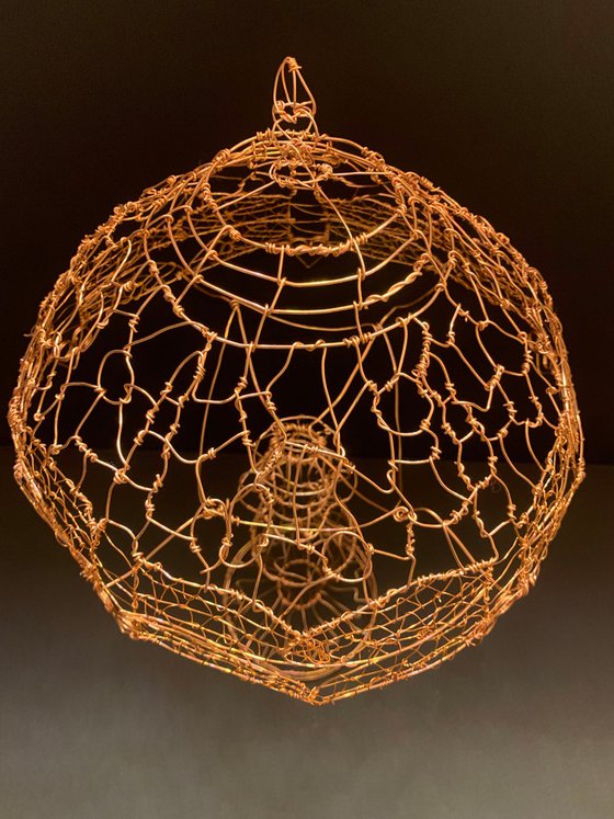 Tiffany Lamp Copper Sculpture