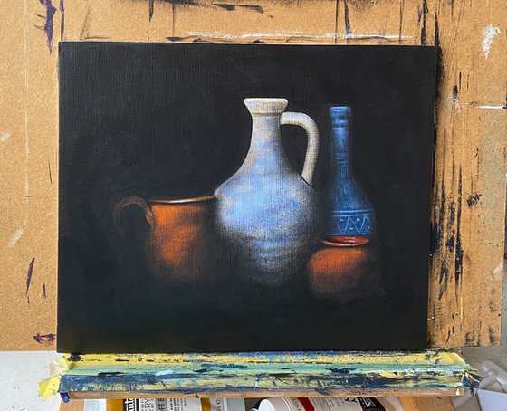 Still Life with Big Jugs