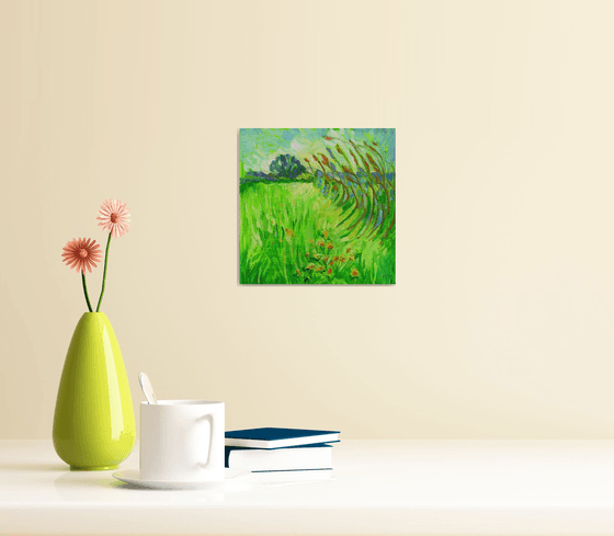 Reeds on the Norfolk Marshes - Small Landscape