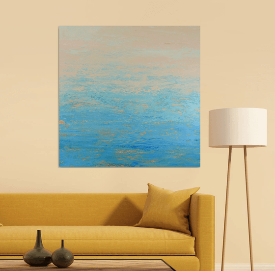Shimmering Beach - Modern Abstract Expressionist Seascape