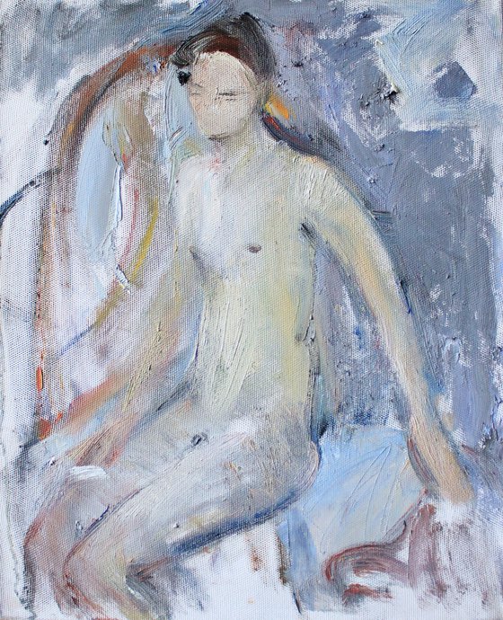 Girl with yellow tape