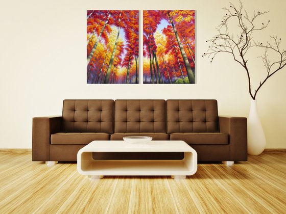 AUTUMN FOREST DIPTYCH