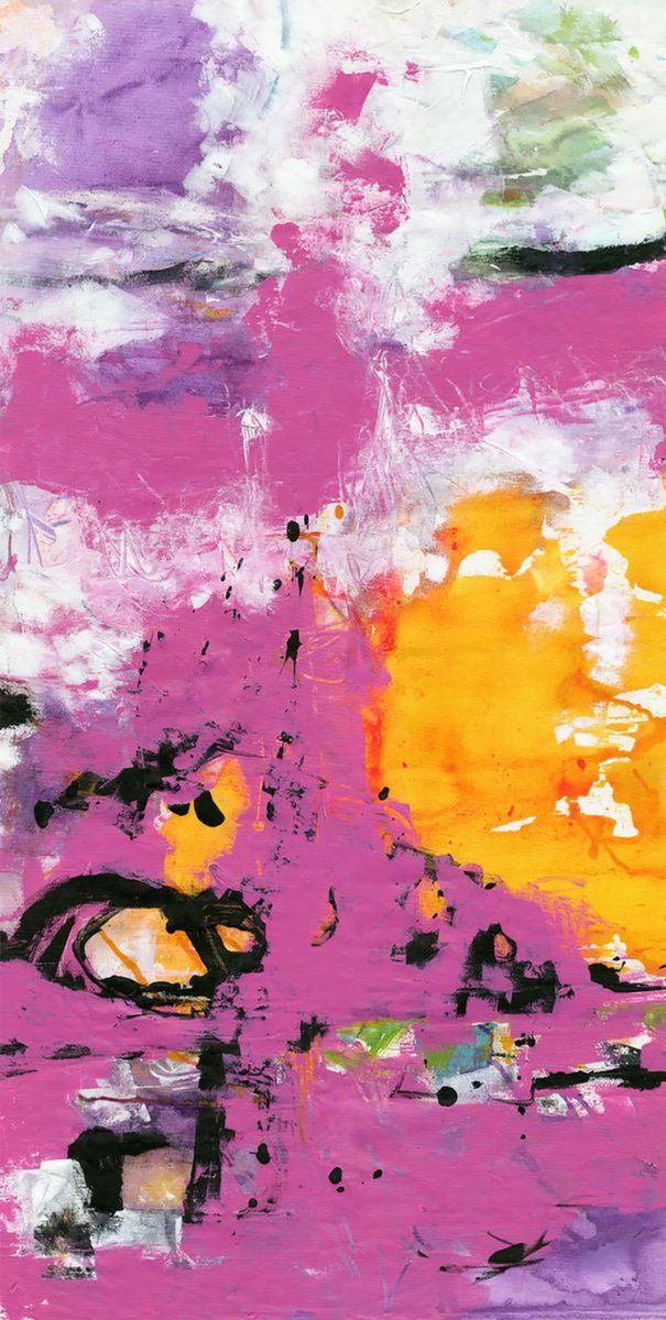 Expressive Painting , Time To Dance 2 By Kathy Morton Stanion, 22 X 44, Artwork For Sale On Artfinder