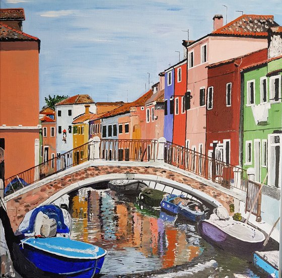 Bridge in Burano, Venice