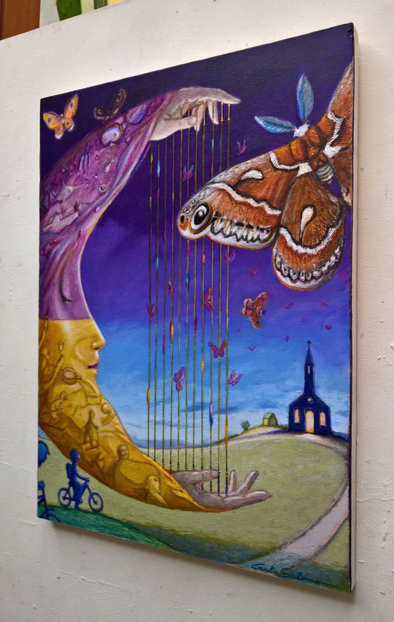 THE MELODY OF THE MOTHS - ( 40 x 29 cm )