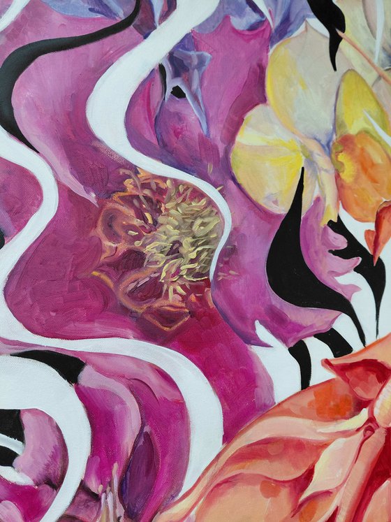 Wild Tropical Bloom in Motion