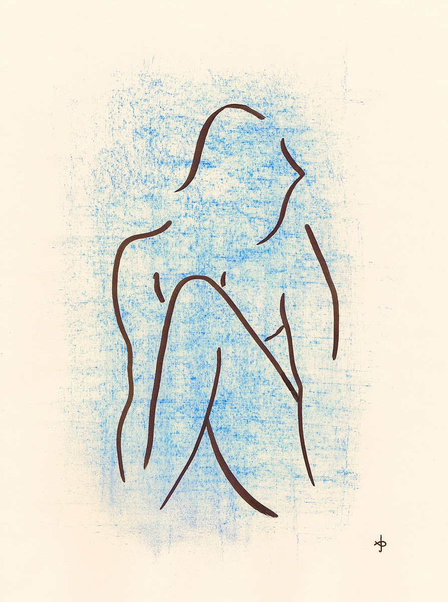 Blue #001 by David Jones