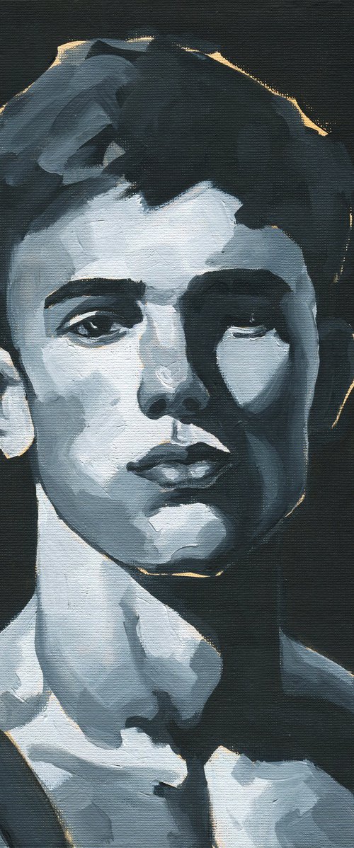 Young Titan - Male portrait by Goodvin Nerko
