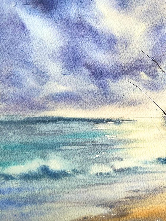 Fishing Rods in the Sea