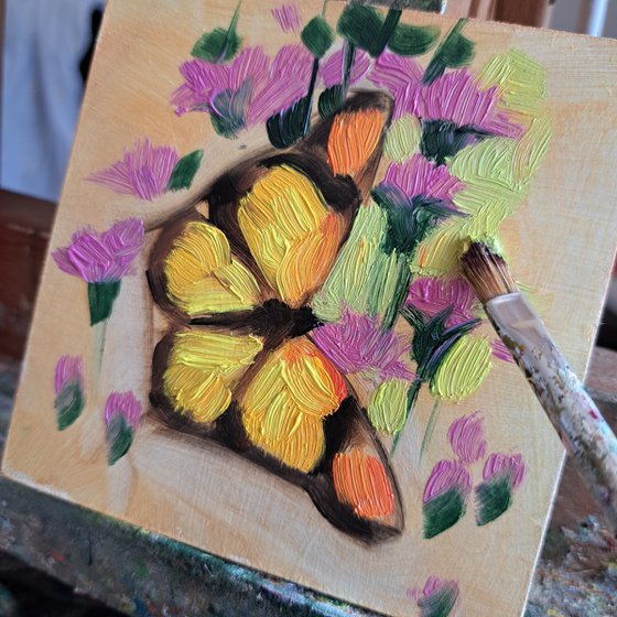 Monarch Butterfly painting