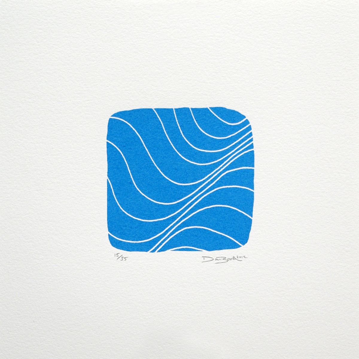 Bright Wave in Blue by Dan Booth