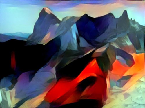 Mes montagnes N4 by Danielle ARNAL