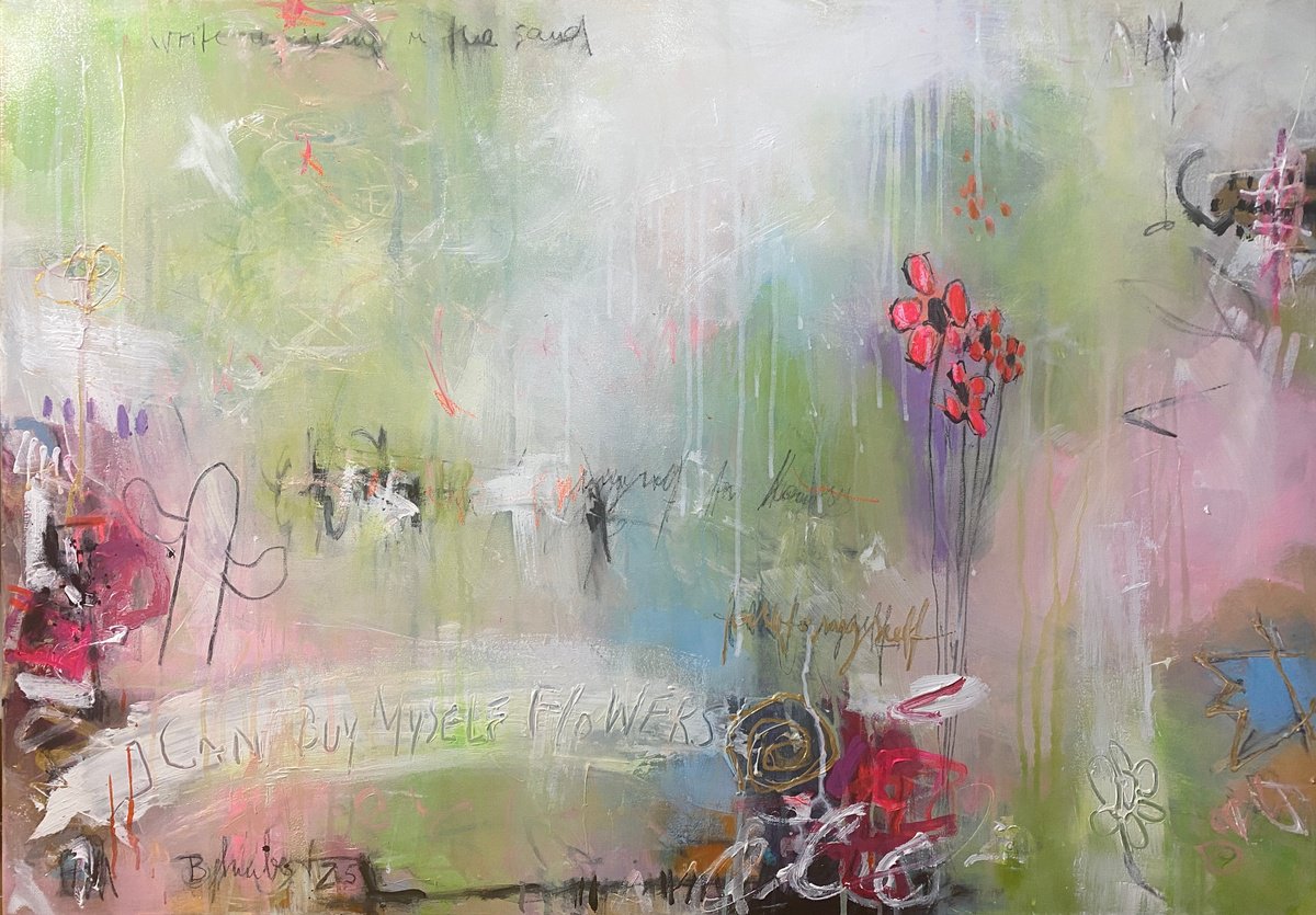 I Can Buy Myself Flowers No.4 By Bea Schubert, 39 X 28, Artwork For Sale On Artfinder
