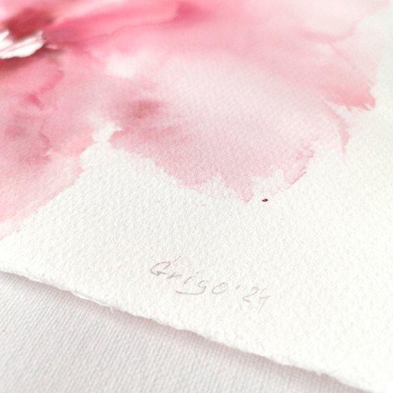 Pink abstract flowers