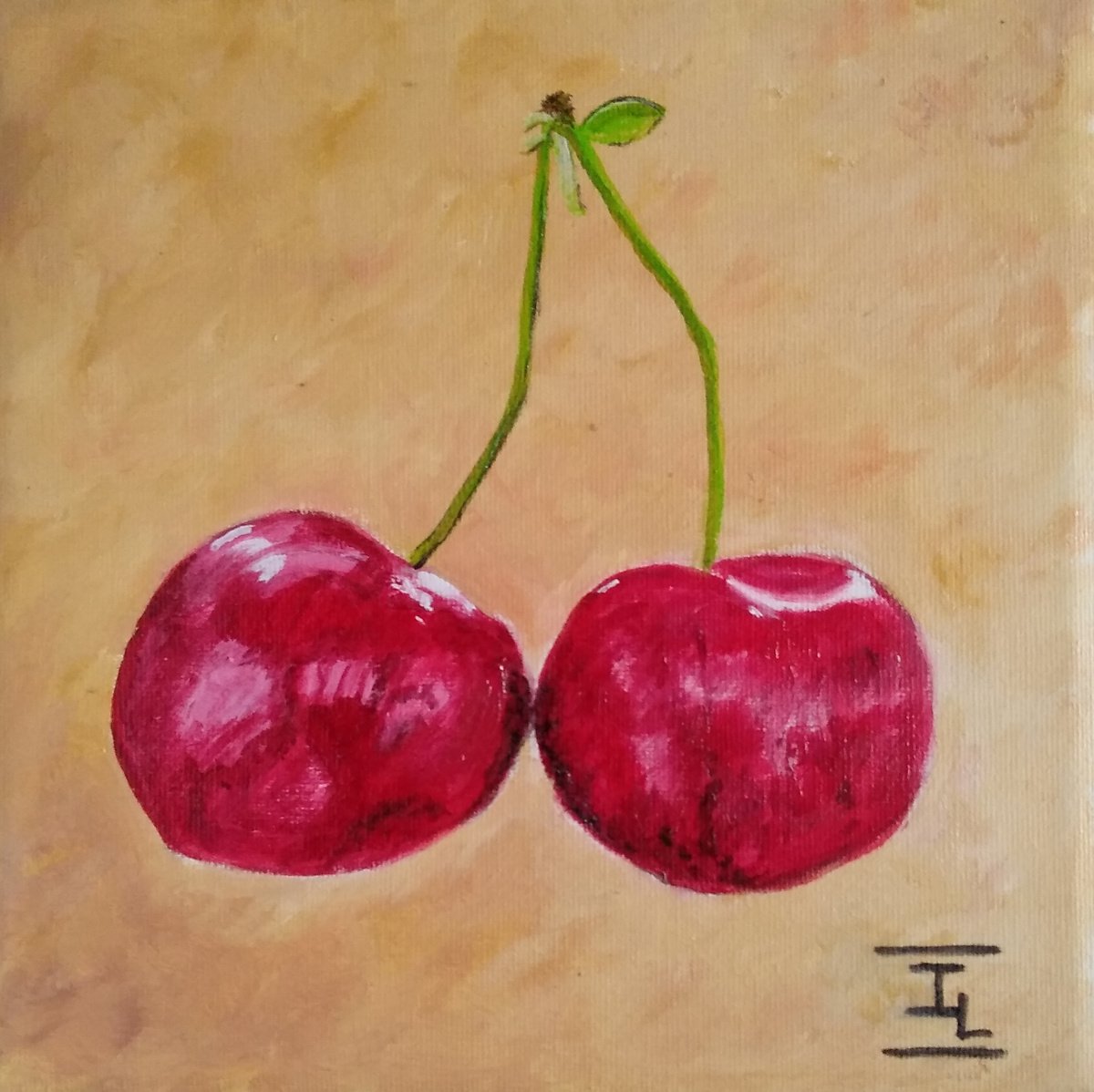 Two cherries by Isabelle Lucas