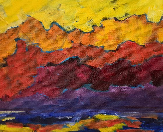 "That Kind of Sunset" - Landscape - Abstract