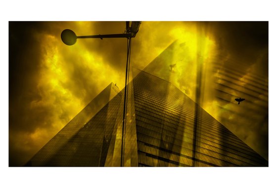 yellow skyscraper