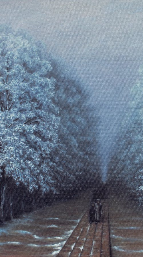 Winter Park 1 Inspired by Ivan Aivazovsky by Mila Moroko
