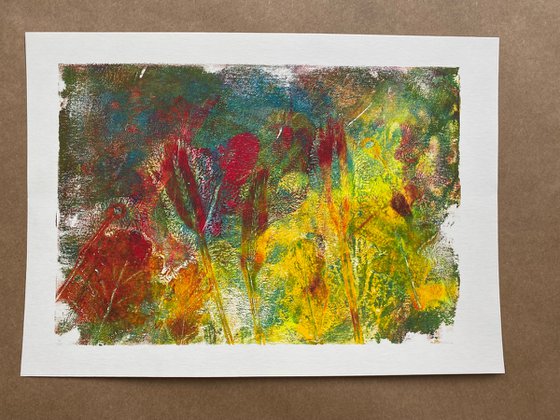 Botanical monoprint III