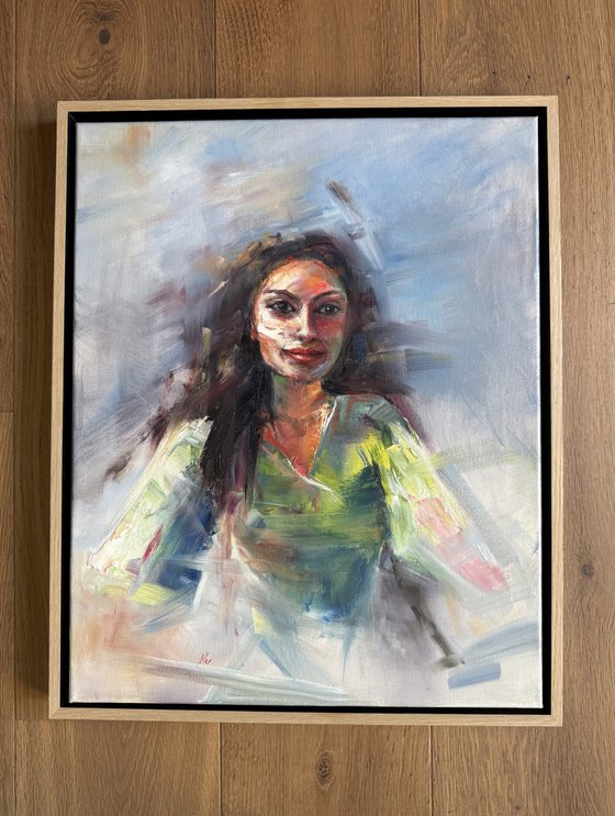 The girl - riding into Spring