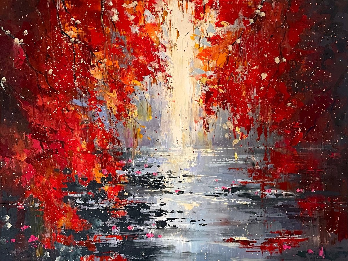 The Fiery Passage By Ewa Czarniecka, 32 X 24, Artwork For Sale On Artfinder