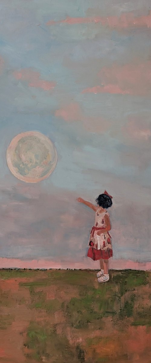 Touching the moon by Padmaja Madhu