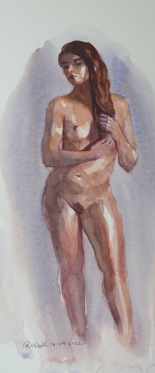 Standing female nude by Rory O’Neill