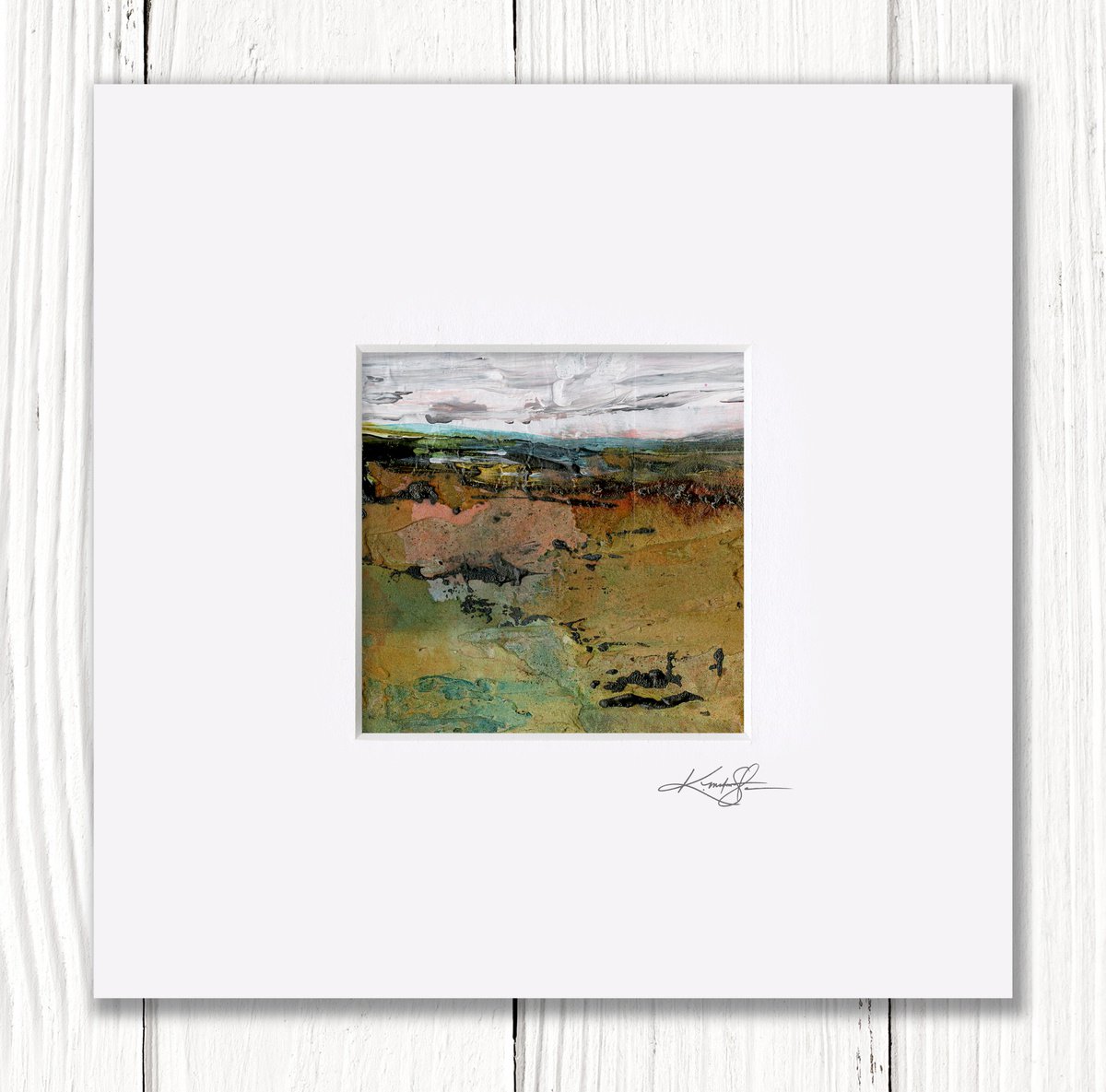 Mystical Land 439 - Textural Landscape Painting by Kathy Morton Stanion by Kathy Morton Stanion