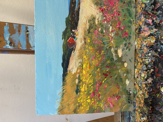 Wild Flowers by the Sea